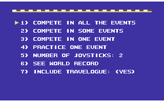 World Games screenshot 4 for Commodore 64